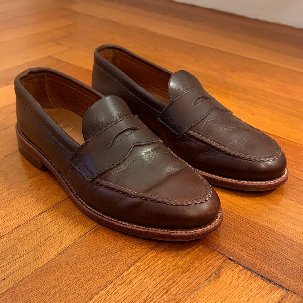Alden Penny Loafers 17831F Unlined Leisure Hand-sewn in Brown Chromexcel